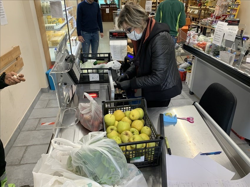 La spesa effettuata alla Cooperativa Il Forteto