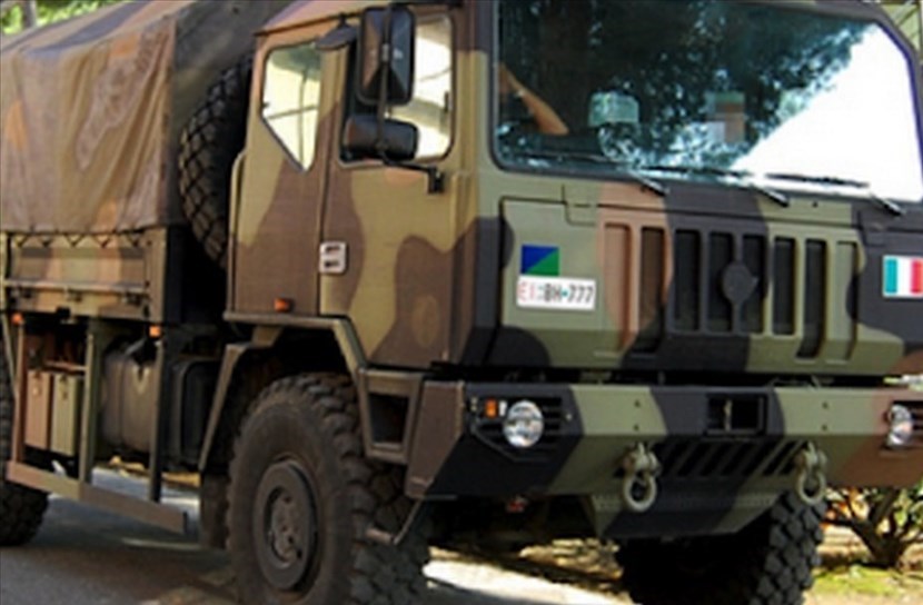 I camion dell'esercito