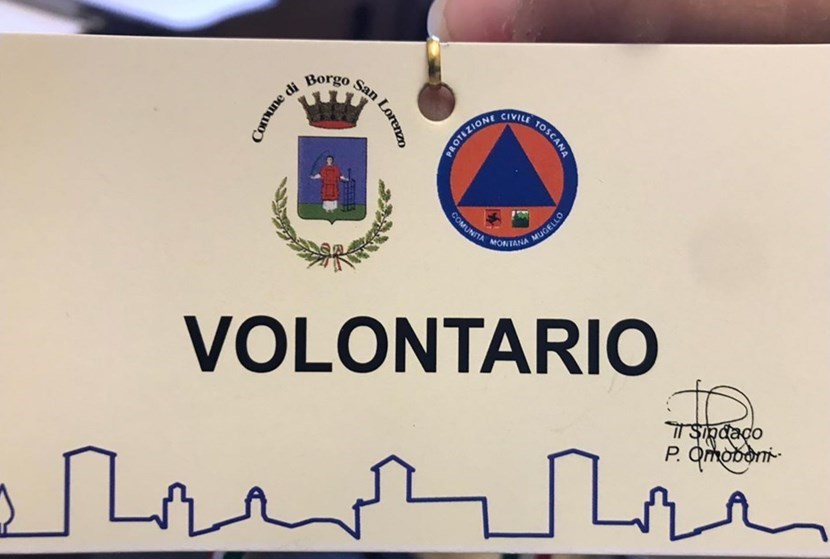 Il tesserino dei volontari