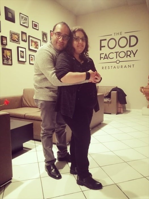 Chiara Alzeni con il fidanzato