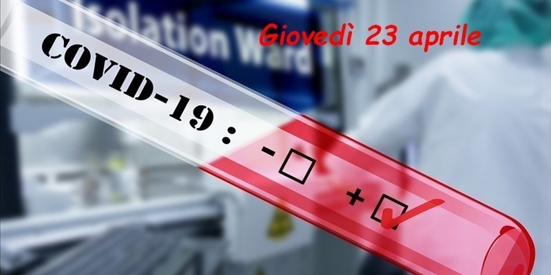Covid giovedì 23