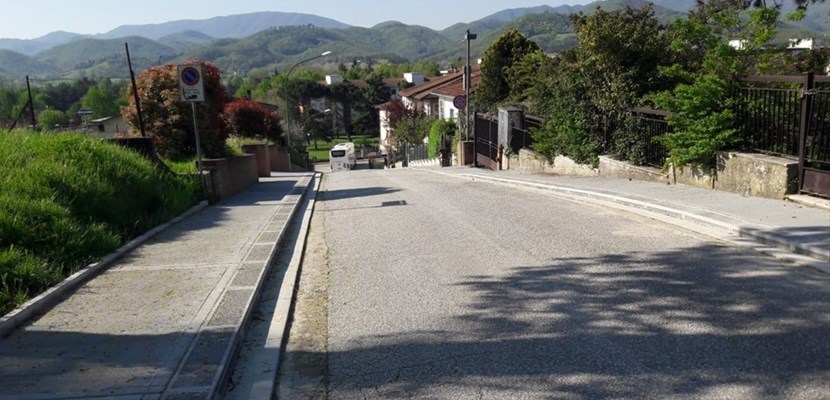 Via Nelli da Rabatta. Intervento concluso