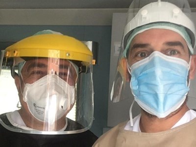 Due operatori nell'area Covid a Borgo