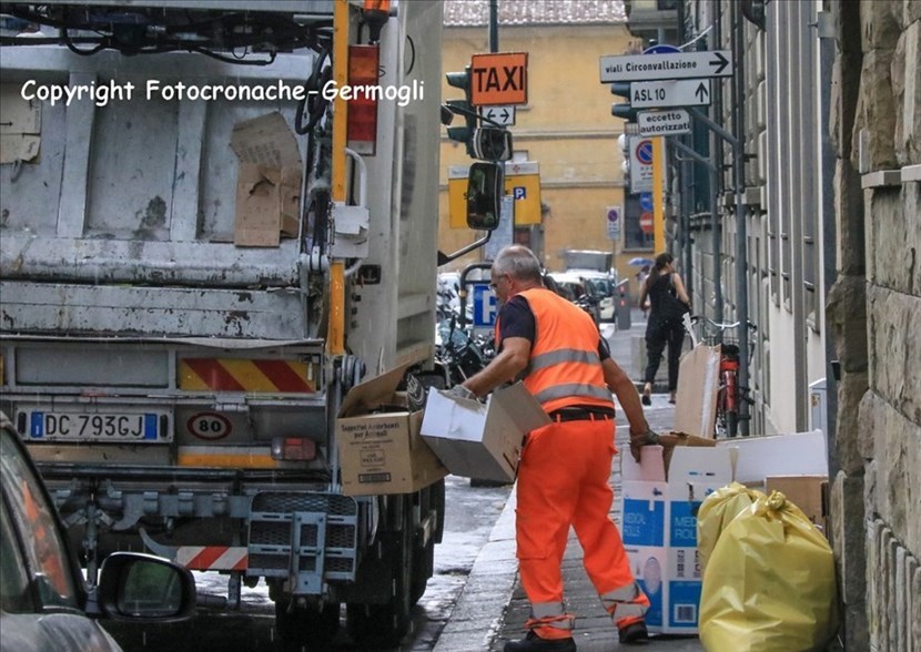 Raccolta rifiuti. Foto di repertorio