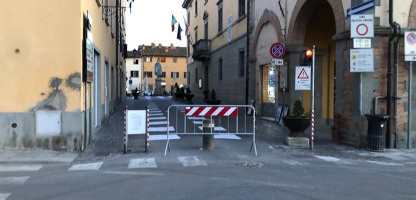 Piazza chiusa a Vicchio