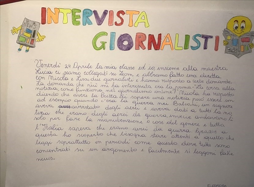Intervista con i giornalisti