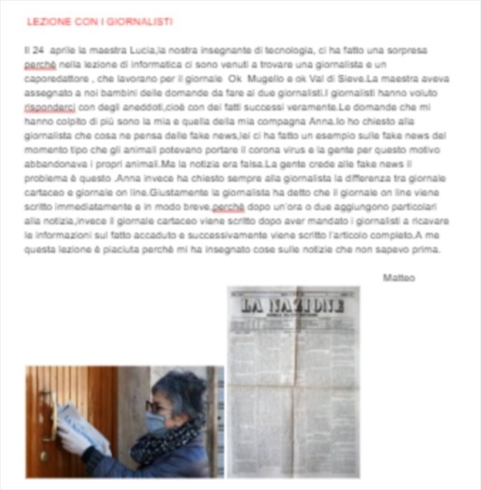 I contributi dei ragazzi