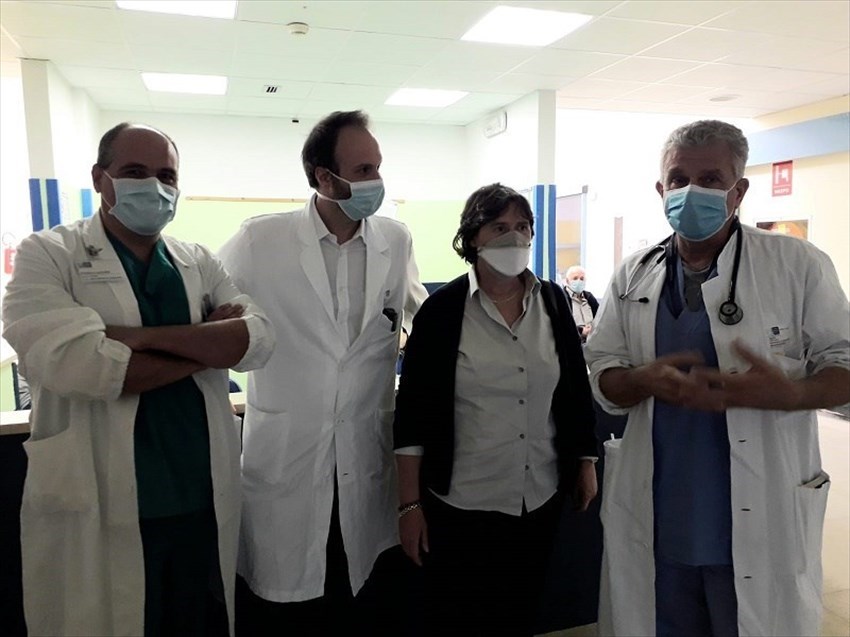 La visita di Saccardi all'ospedale di Borgo