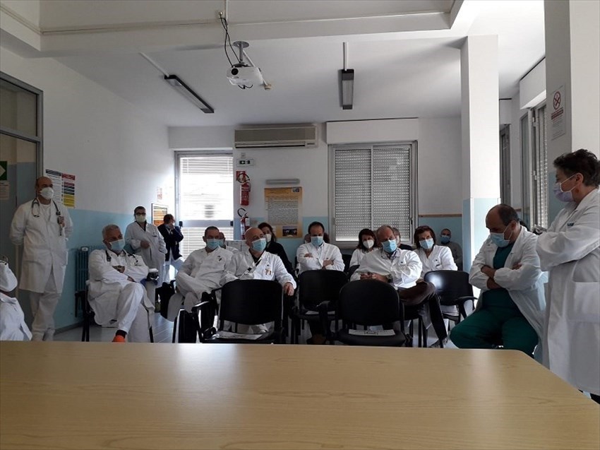 La visita di Saccardi all'ospedale di Borgo