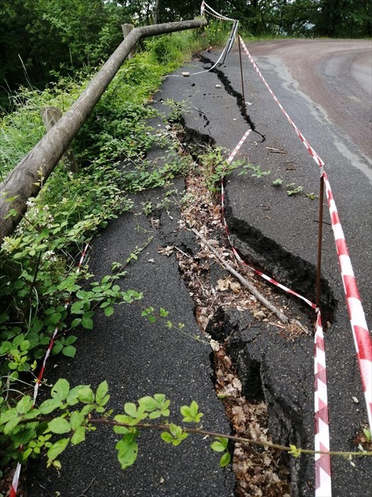 La frana a Montecuccoli