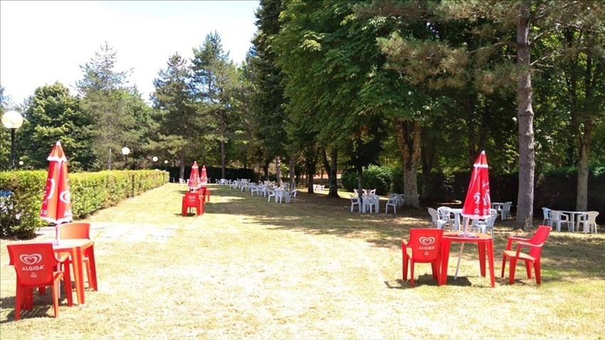 Il parco della piscina