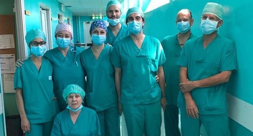 L'Equipe che ha partecipato all'intervento