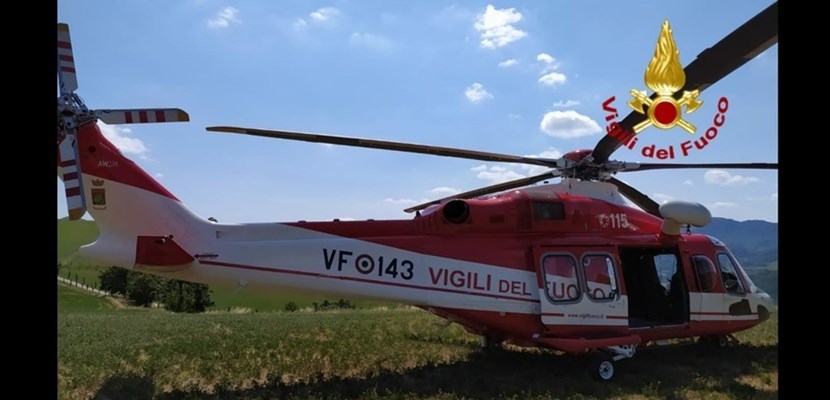 L'elicottero dei pompieri