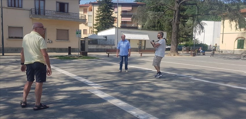 Backstage dell'intervista a Giuliano Marranci