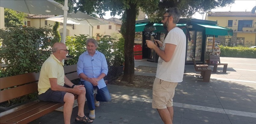 Backstage dell'intervista a Giuliano Marranci