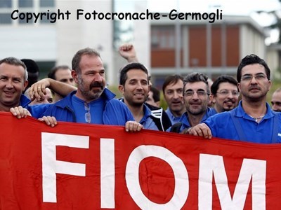 Una manifestazione Fiom - Foto di repertorio