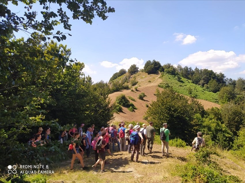 Camminata sui luoghi dove dovrebbe sorgere il Parco Eolico in Mugello.