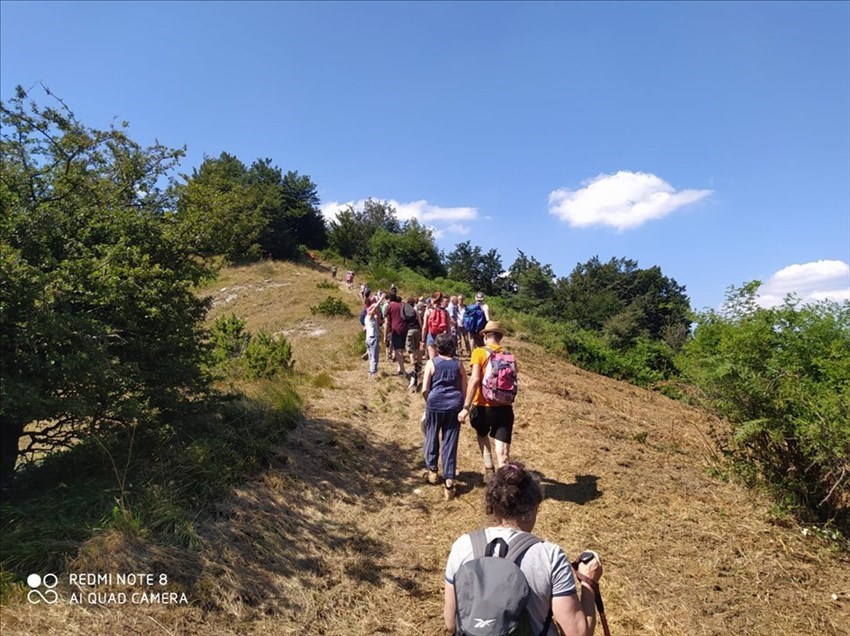 Camminata sui luoghi dove dovrebbe sorgere il Parco Eolico in Mugello.