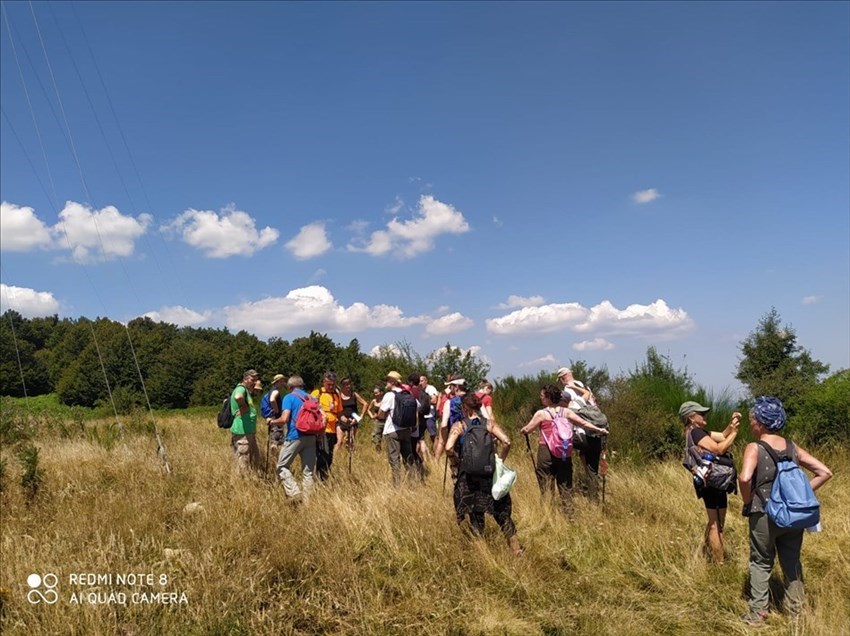 Camminata sui luoghi dove dovrebbe sorgere il Parco Eolico in Mugello.