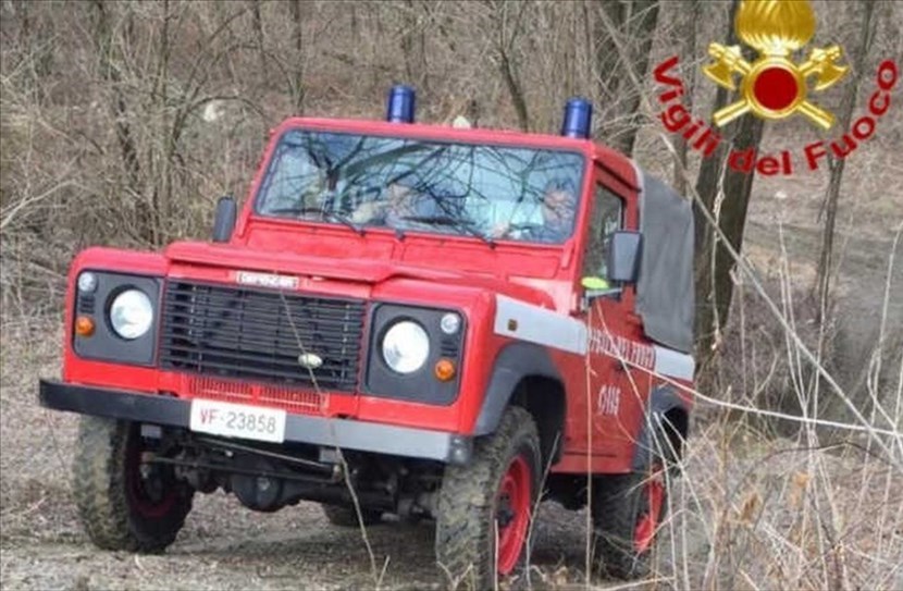 Pompieri in azione. Foto di repertorio
