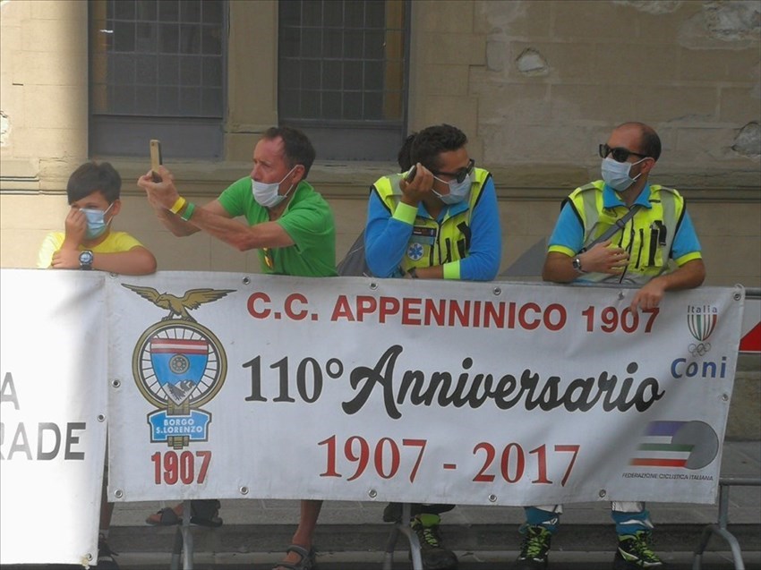 Il logo del Club Ciclo Appenninico 1907 di Borgo San Lorenzo, 113 anni di attività agonistica.