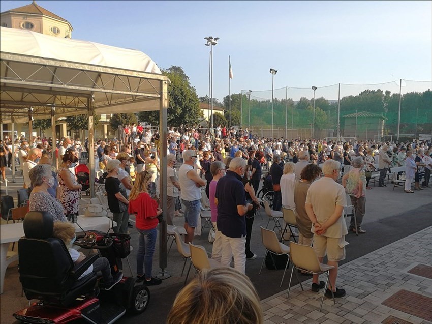 Particolare del Centro Giovanile del Mugello durante la cerimonia