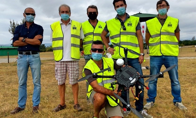 Il nuovo drone con il personale abilitato