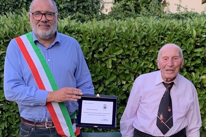 Da sinistra il sindaco Filippo Carlà Campa ed Elio Gasparrini