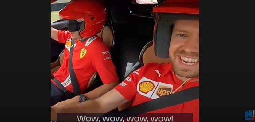 Vettel è alla guida Charles