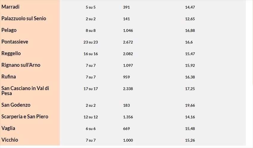 L'affluenza Circoscrizione Firenze 2