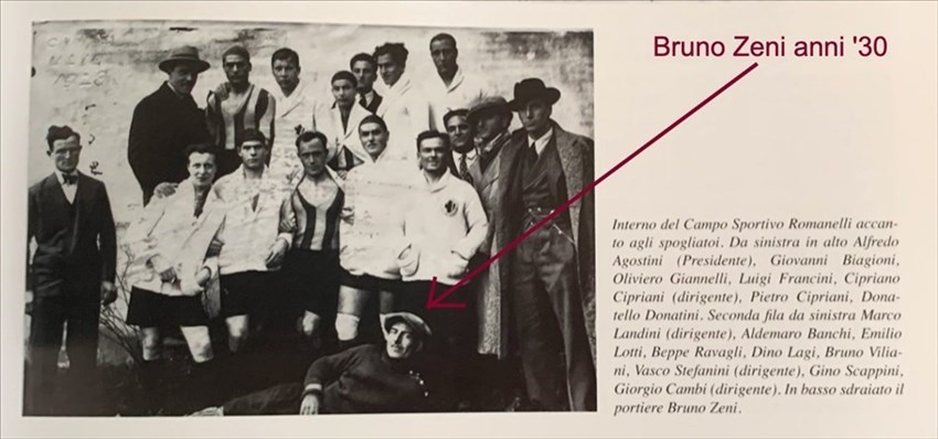 Il trisnonno Bruno Zeni negli anni '30