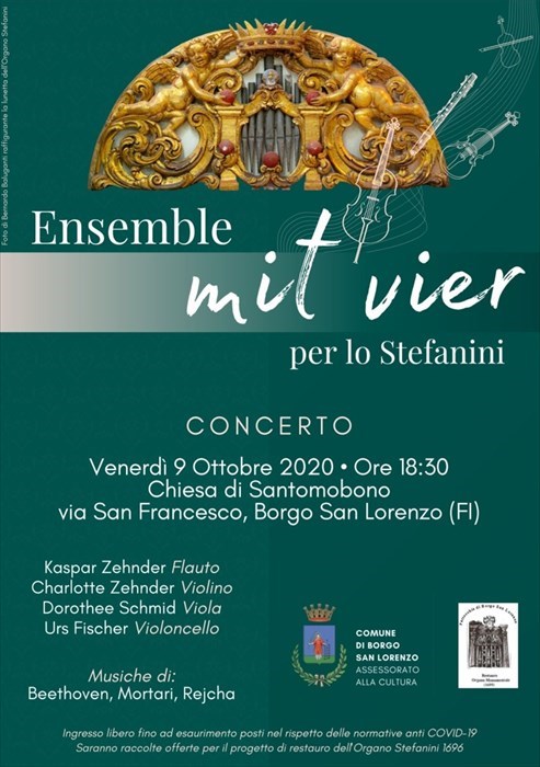 La locandina del concerto