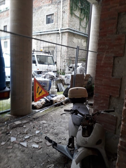 La vicina area del cantiere comunale