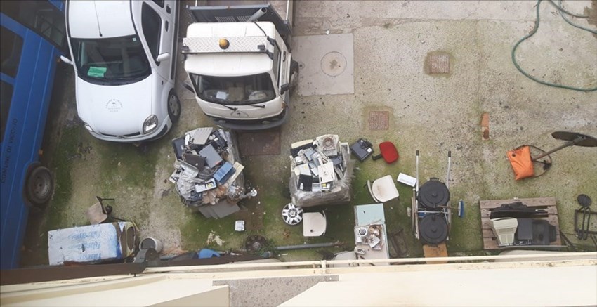 La vicina area del cantiere comunale