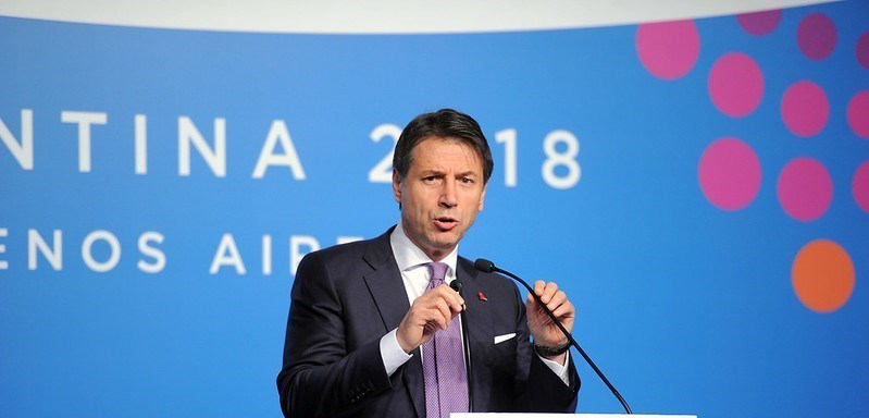 Il Presidente del Consiglio Giuseppe Conte