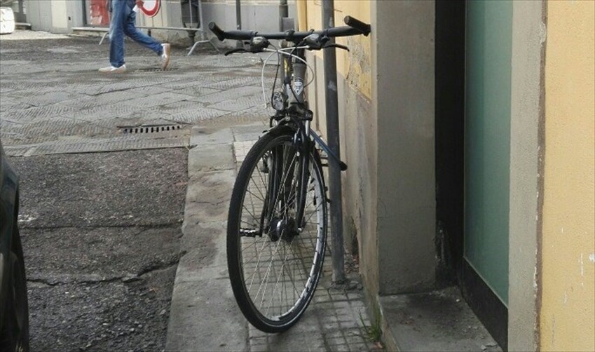 Le bici sui marciapiedi