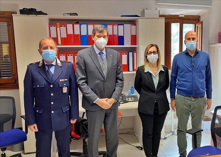 Il Questore Santarelli in visita a Pontassieve e la Sindaca Monica Marini