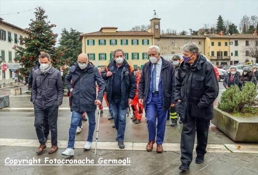 Il sopralluogo di stamani a Barberino