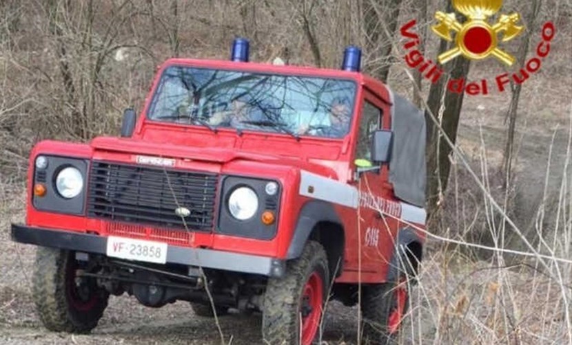 Pompieri in azione. Foto di repertorio
