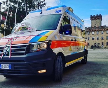 La nuova ambulanza. Volkswavgen Crafter 4x4