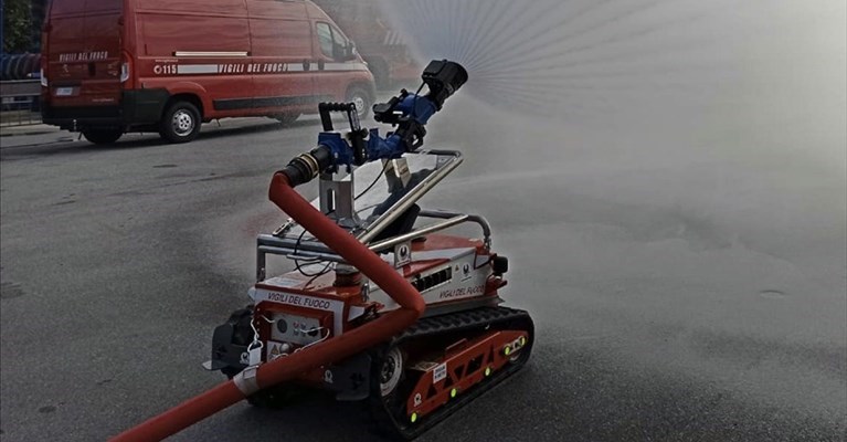 il nuovo robot dei Vigili del Fuoco
