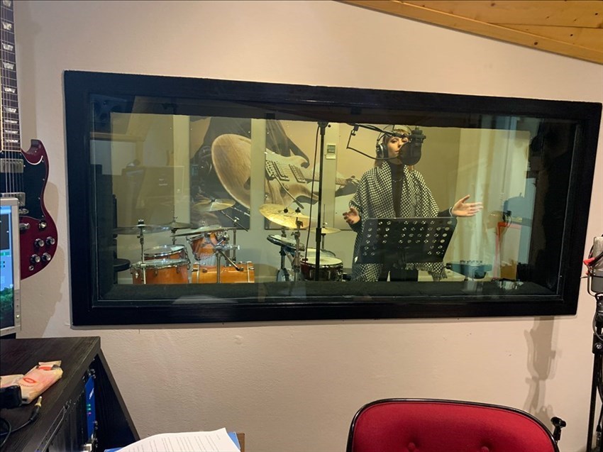 Cristina Manzani in sala prove