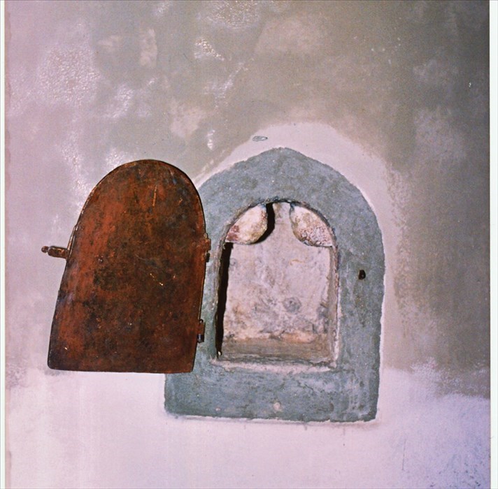 La “buchetta” all’interno dell’Oratorio di Sant’Omobono