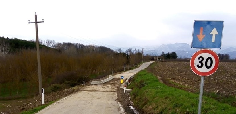 Piazzano. La strada riaperta