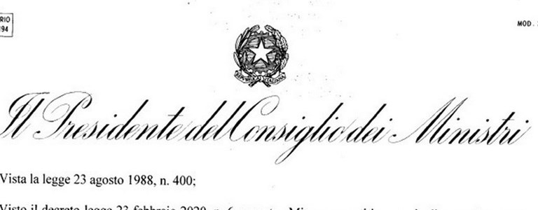 Il nuovo Dpcm
