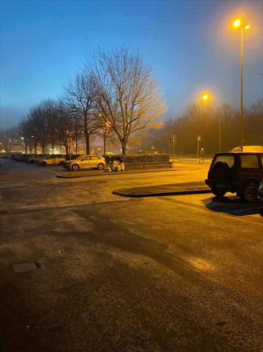 Strade di ghiaccio a Borgo