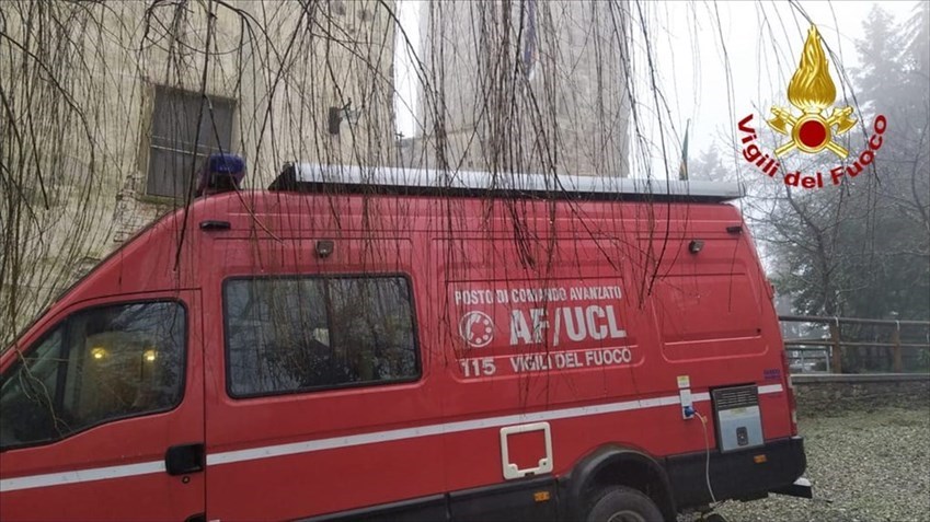 Ricerche in corso, condotte dai Vigili del Fuoco