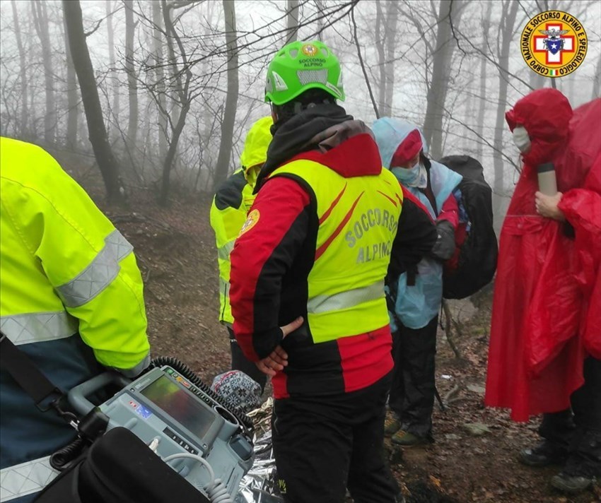 Il soccorso alpino sulla scena