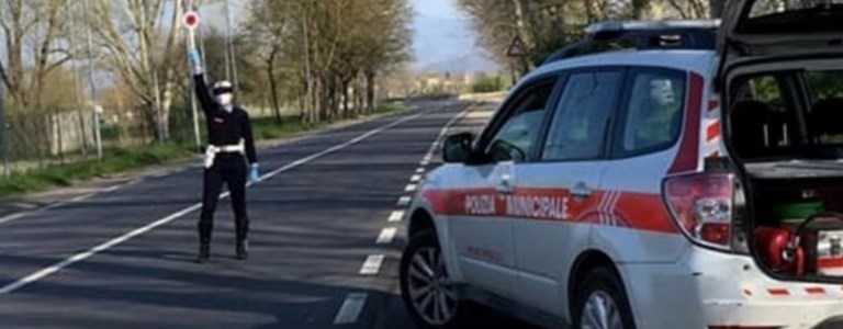 Controlli della Municipale. Foto di repertorio