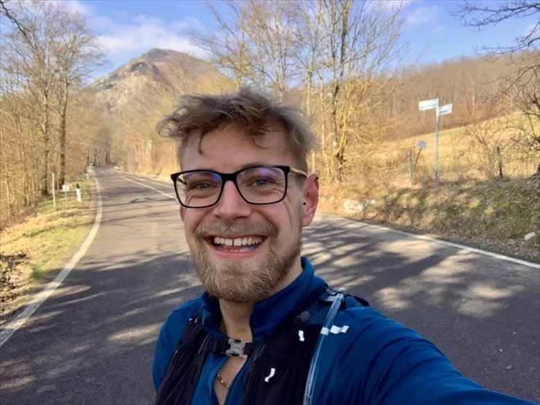 Michele Gramigni, detto anche ""Miccia Gump"", durante uno dei suoi allenamenti